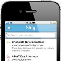 Bitmark list in the iPhone app
