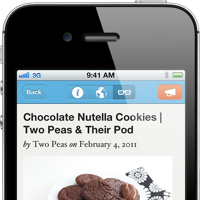 Reader view in the iPhone app